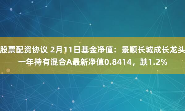 股票配资协议 2月11日基金净值：景顺长城成长龙头一年持有混合A最新净值0.8414，跌1.2%