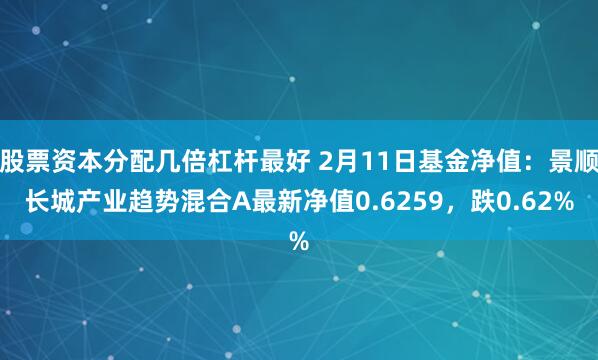 股票资本分配几倍杠杆最好 2月11日基金净值：景顺长城产业趋势混合A最新净值0.6259，跌0.62%