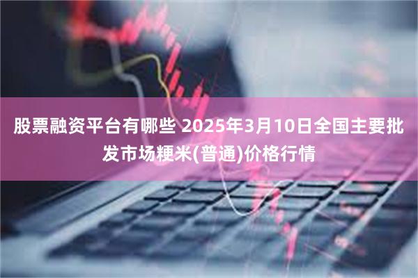 股票融资平台有哪些 2025年3月10日全国主要批发市场粳米(普通)价格行情